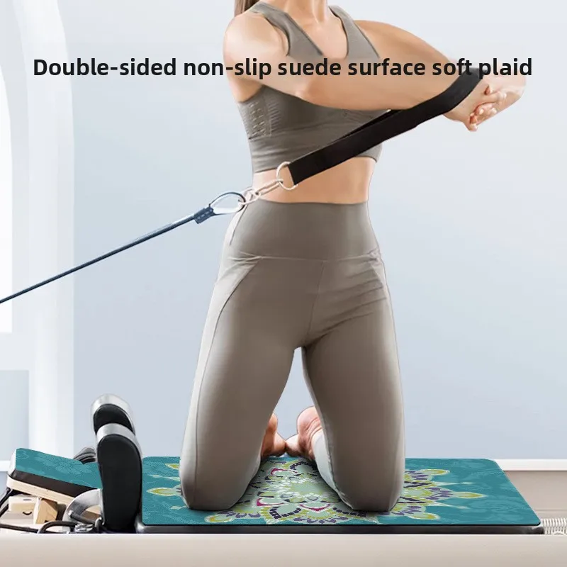 

Professional Pilates Equipment & Yoga Mat - Suede Non-Slip PU Rubber Core Cushion for Gym, Home Workout, Sweat Absorption | 요가매트