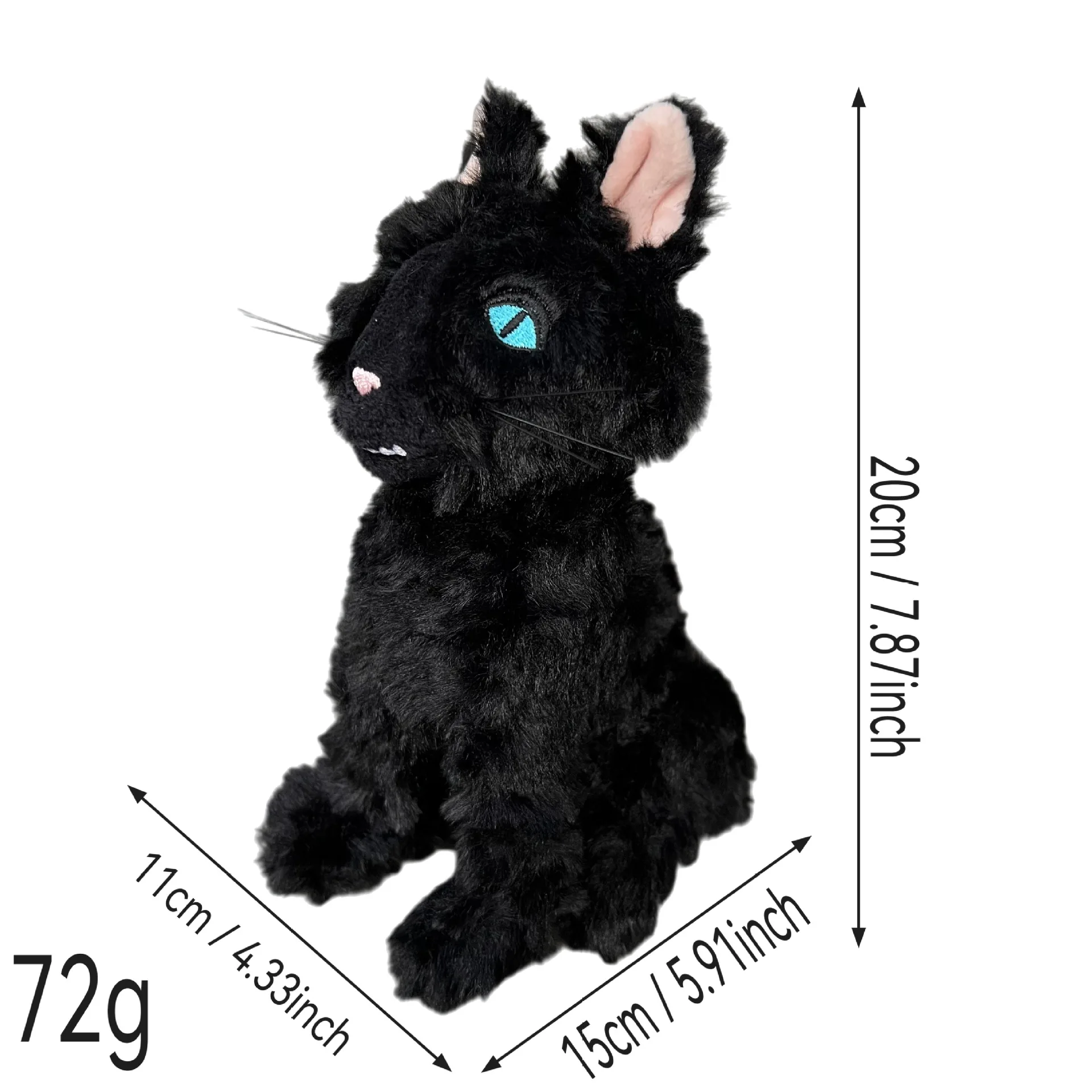 28cm Coraline Plush Stuff Cartoon Figure Kawaii Doll Soft Pillow Ugly Kids Cute Collectible Dolls Decoration Toys Birthday Gifts image 3