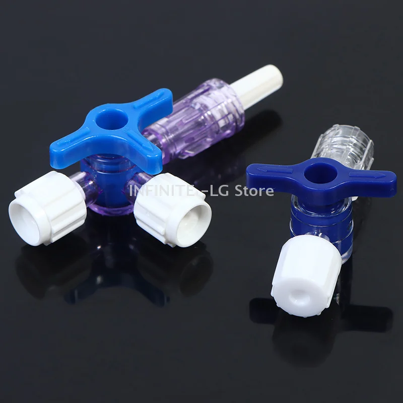 Plastic Two Way Three Way Stop Cock For Clinical Hospital Luer Lock Adapter