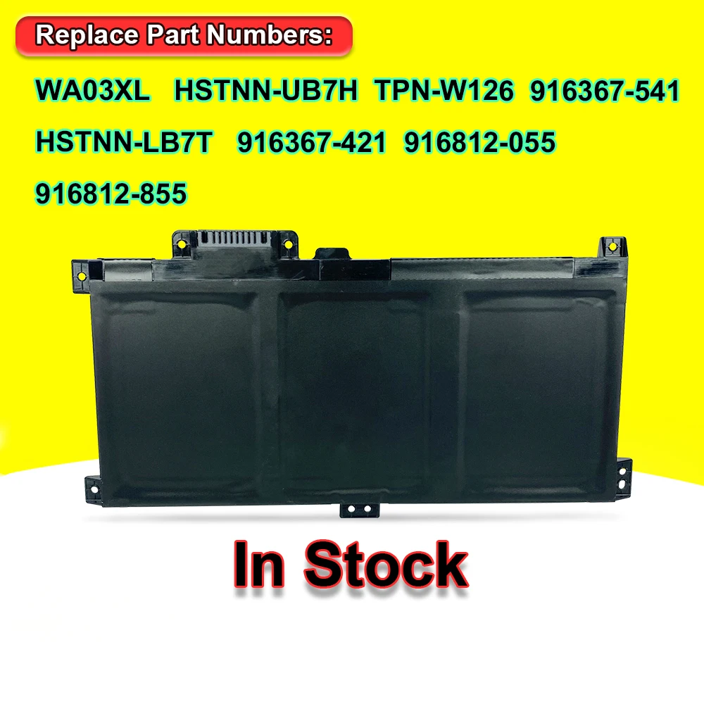 جديد WA03XL بطارية لجهاز HP بافيليون X360 15-BR040NZ BR052OD BR068CL BR001TX BR012UR BR076NR 11.4V 48wh