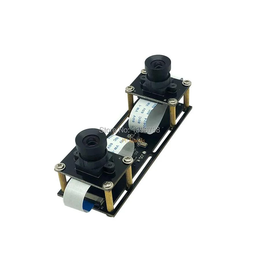 1080P 5MP غير تشويه كاميرا ويب مزدوجة مرنة تزامن ستيريو 30FPS وحدة كاميرا بمنفذ USB للفيديو ثلاثية الأبعاد VR الواقع الافتراضي