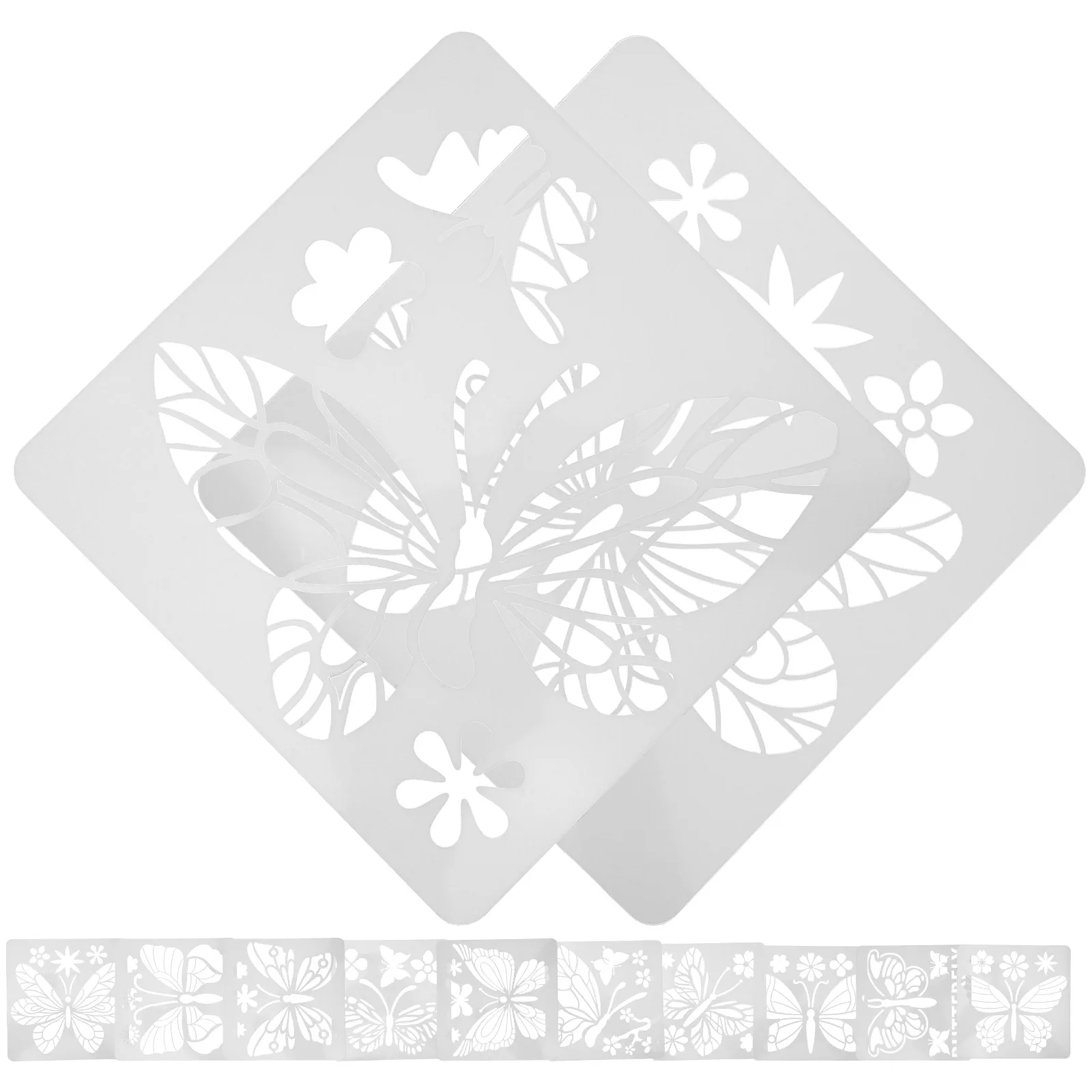 

24pcs Craft Adults Paint Templates Stencil Reusable Kids Adults DIY Project Safe Painting Template Long Term Use