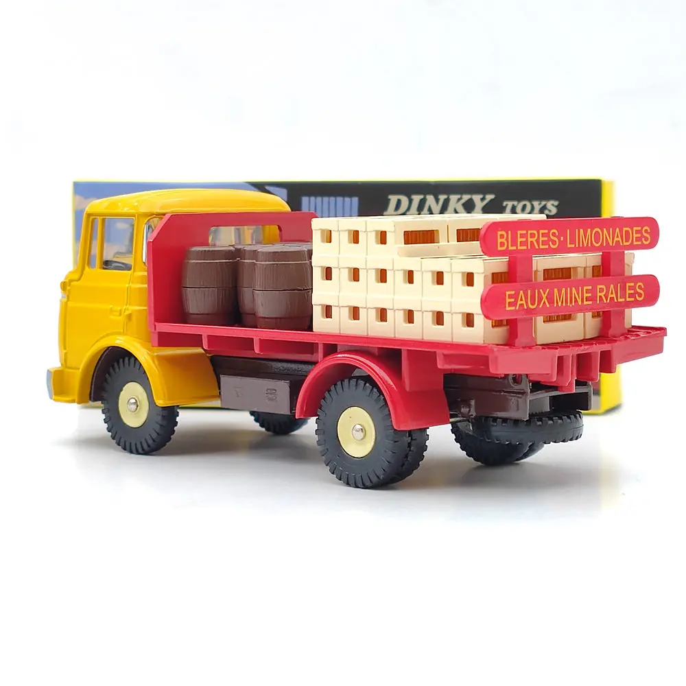 Atlas Dinky toys 588 Plateau Brasseur Berliet GAK Camion Truck collezione di modelli pressofusi gialli