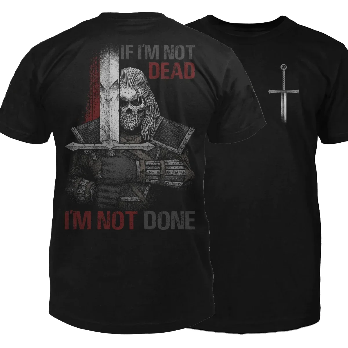 

Если я не мерт, я не делать. Футболка «Воины-хрестонодеры» с новым дизайном. Летняя хлопковая мужская футболка с коротким рукавом и круглым вырезом