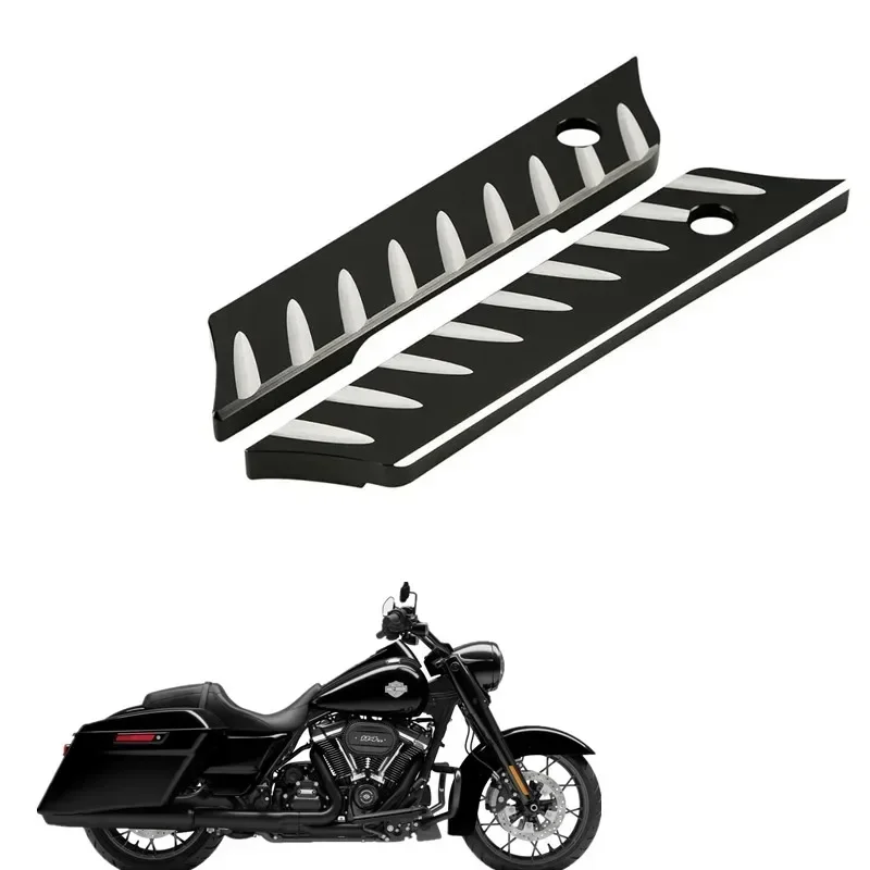 For Harley Touring Electra Street Glide Road King 2014-2023 2019 2018 Black Motorcycle Parts  CNC Saddlebag Latch Covers