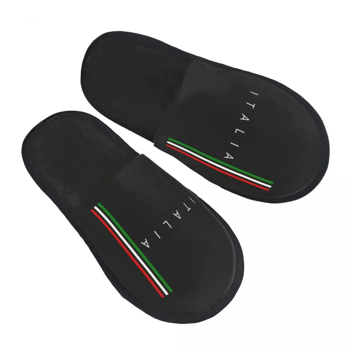 

Custom Italy Flag Memory Foam Slippers Women Comfy Warm Italy Qatar House Slippers