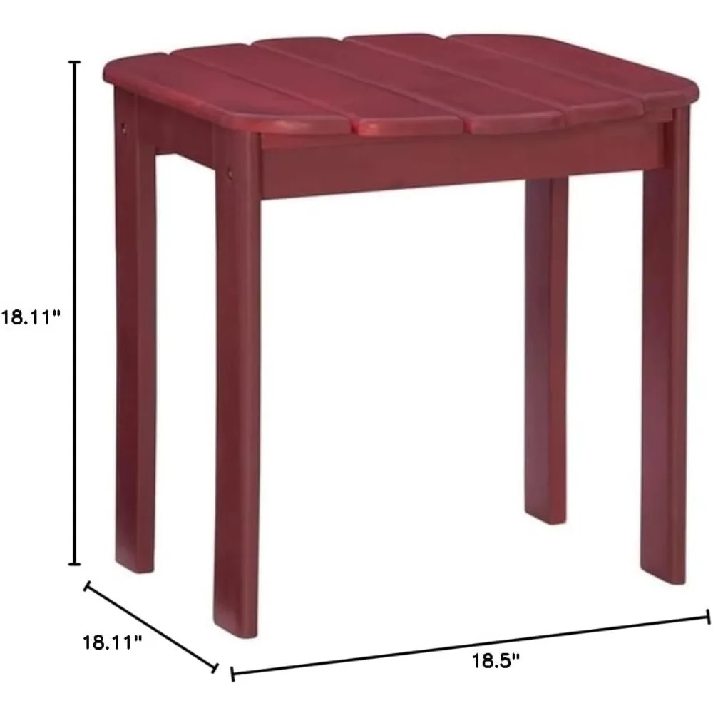 set da caffè e tavolino rosso da esterno
