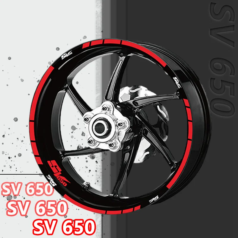

Wheel Decoration Decals For SV650 SV650S SV1000 Motorcycle Tire Rim Reflective Stripe Sticker Accessories sv650 sv650s sv1000