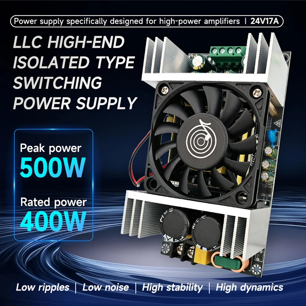 400w-800w-アンプ用スイッチング電源、ac-220v-から-dc-24v-48v-への-llc-ハイサイド絶縁型スイッチング電源