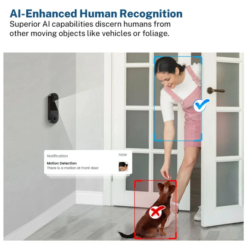 FAST-Outdoor Wireless Doorbells Motion Detection Digital Door Peepholes Wifi Video Intercom Ring Door Bell