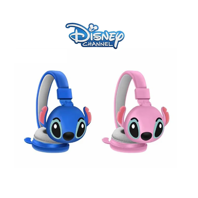 Disney Stitch Wireless Bluetooth Headphones AH-806 HIFI Stereo Sound Foldable Headsets with Mic Anime Cartoon Kids Birthday Gift