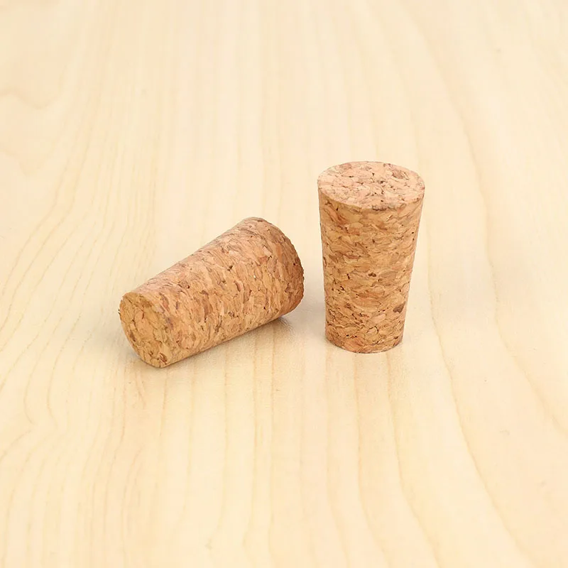 10pcs Conical Bottle Stoppers Home Brew Bottle Stopper Beer Bottle Oak Cork Reusable Wine Bottle Stopper Cork 22*17*35mm