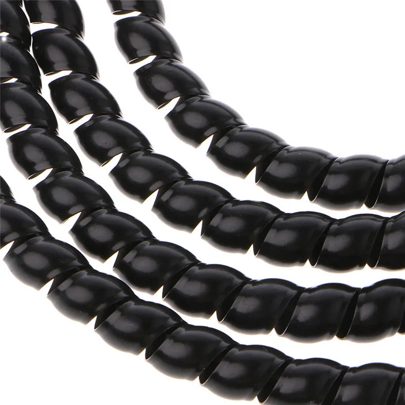 10mm/14mm Colorful Spiral Wire Organizer Wrap Tube Flame retardant Cable Sleeve 1m