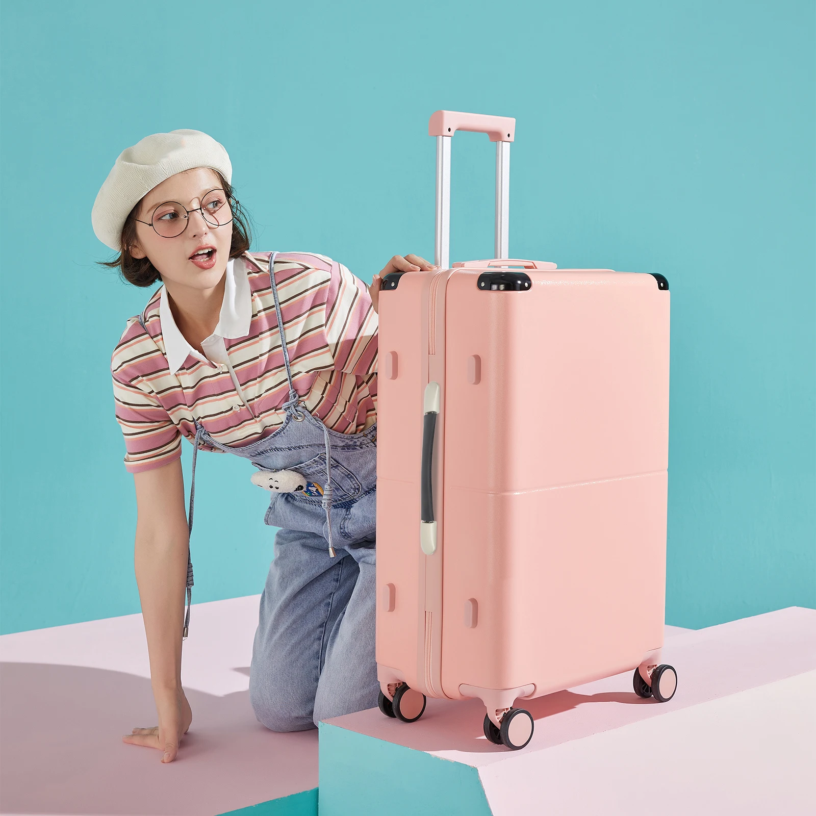 

2Pcs Luggage Handle Strap Flexible Suitcase Handles Metal Alloy Knobs Travel Essentials for Bags Suitcases Modern Designs Long