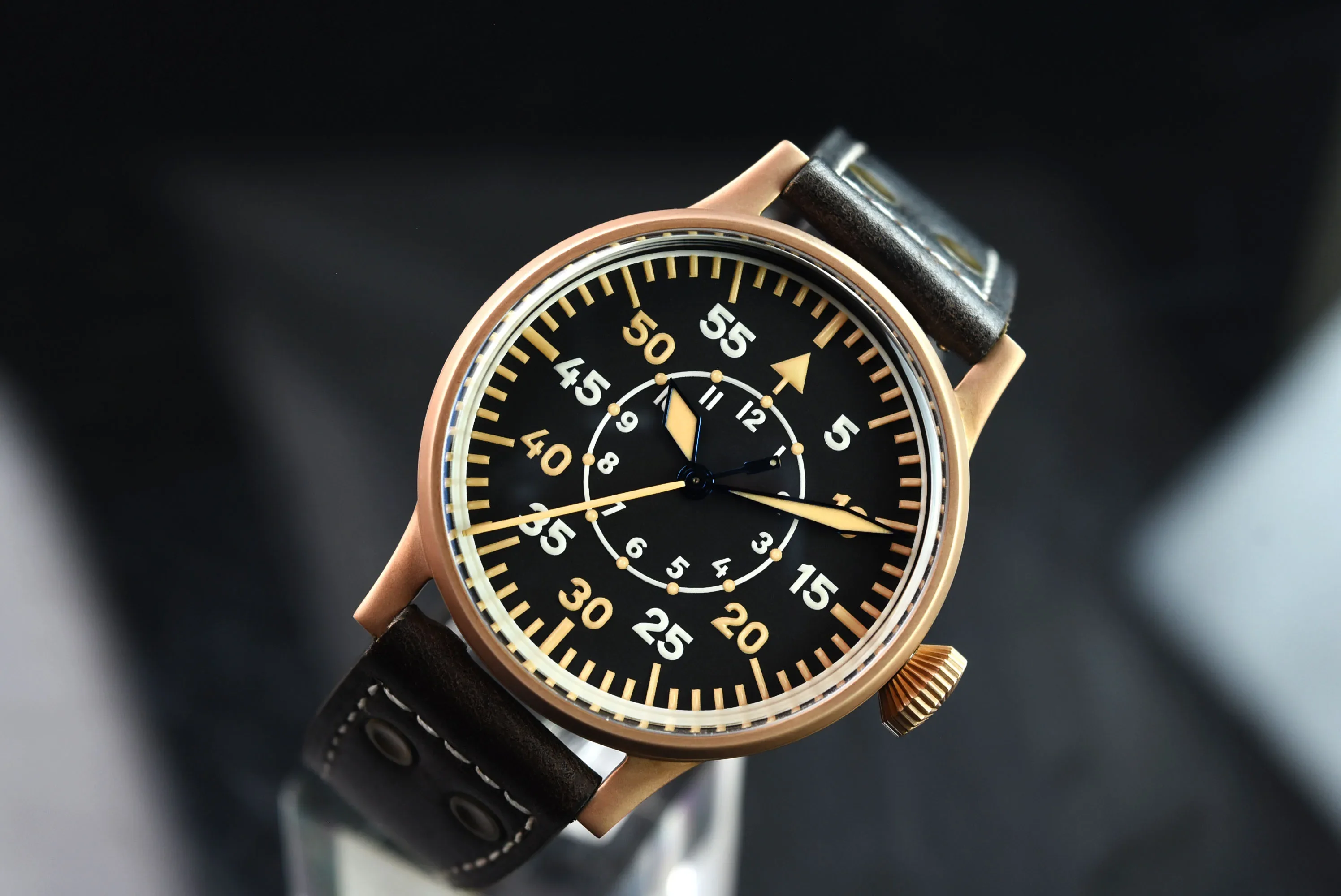 Cusn 8 Bronze Watch Automatic Field Reloj Piloto Relogio Mechanical Wristwatch Orologio Pilota Montre Pilote