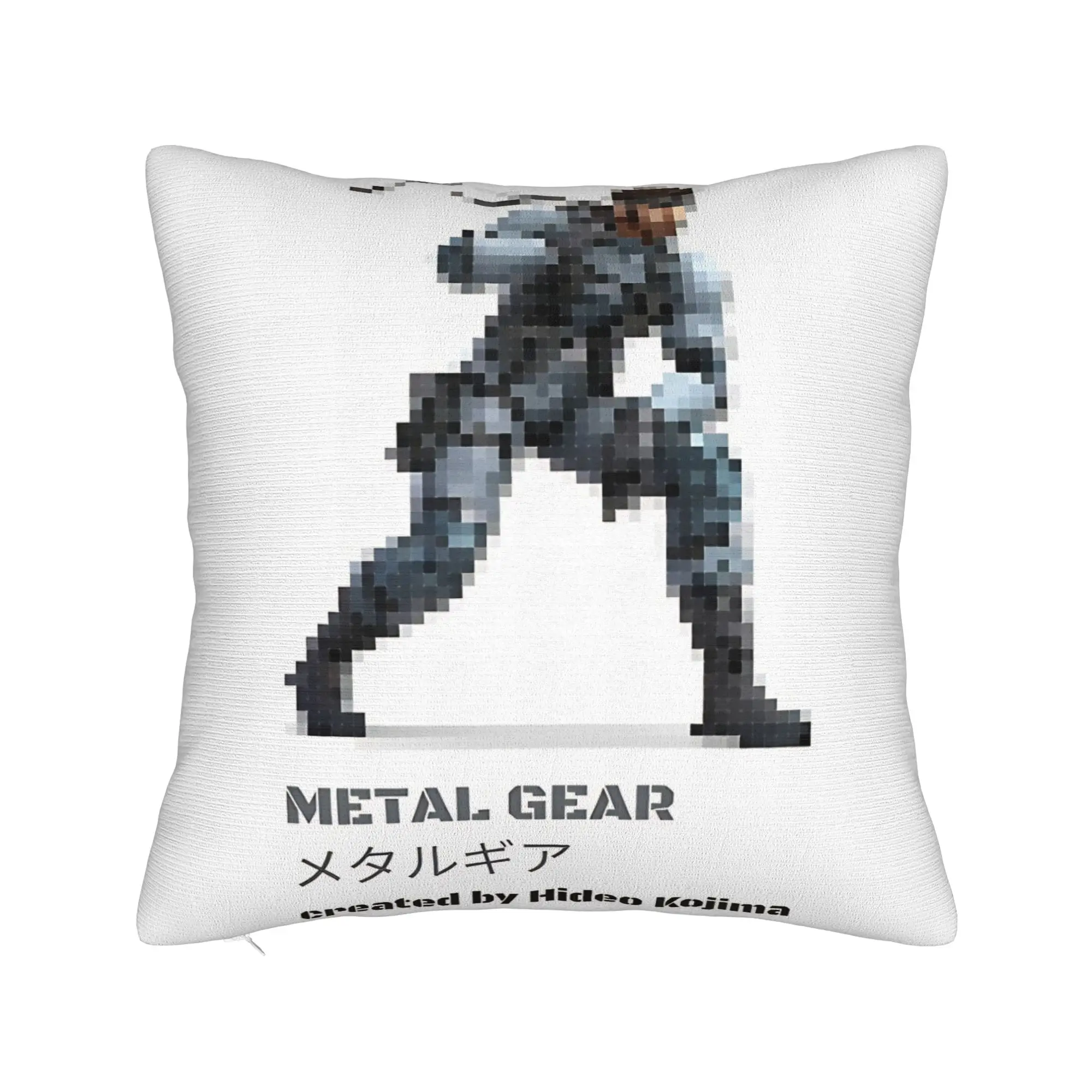 Metal Gear Solid Snake Pillow Cover  Custom Cushion Cover Novelty Pillow Case For Couch Sofa Bedroom