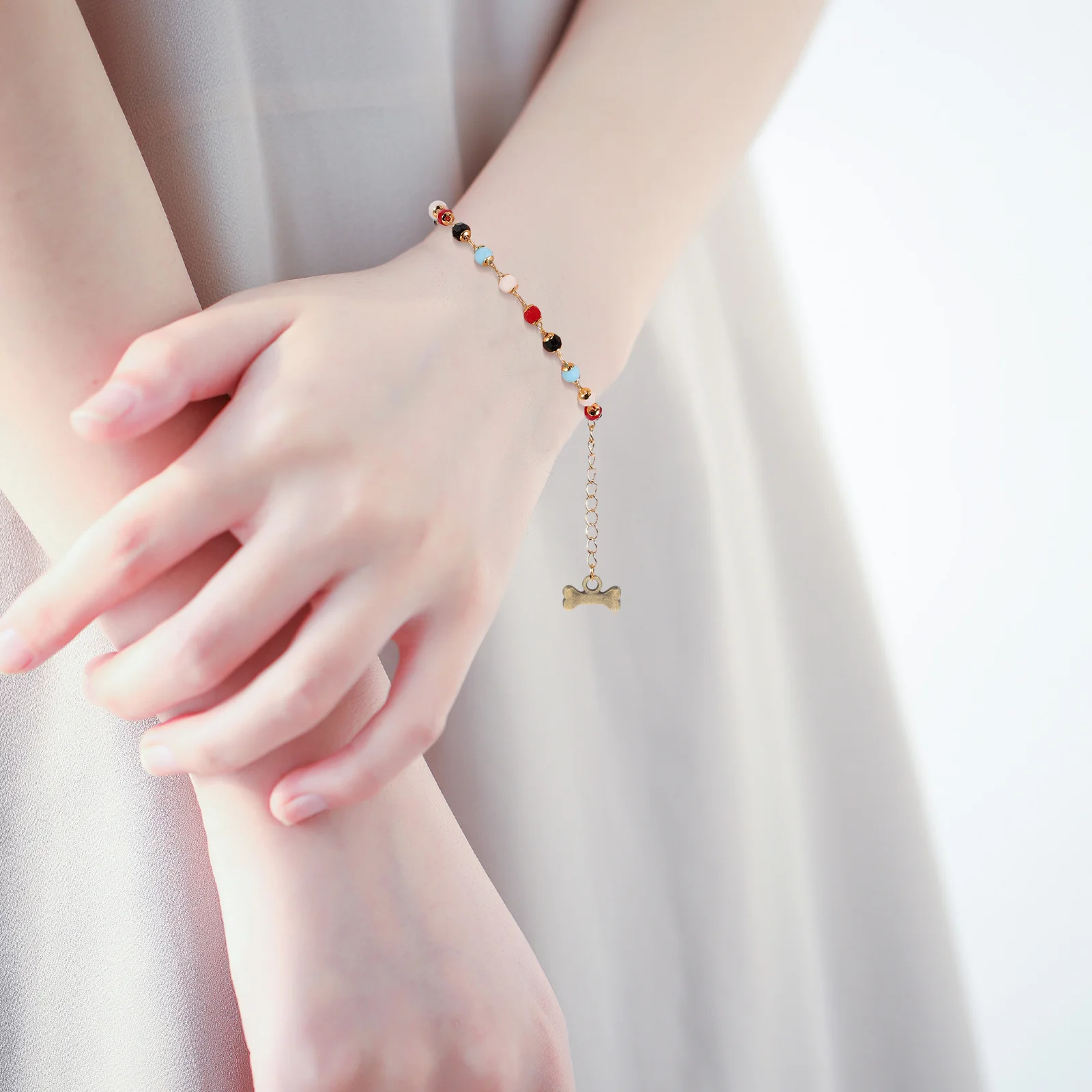 100 قطعة سحر عظمة الكلب سبائك الزنك المعلقات الحرفية العتيقة DIY بها بنفسك صنع المجوهرات أساور القلائد اكسسوارات #3