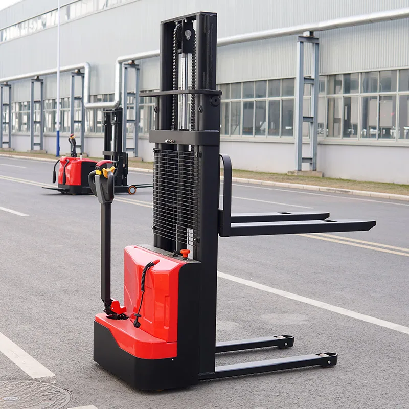 4m Lifting Battery Self Climbing Mini Walkie 3ton Semi Electric Pallet Stacker