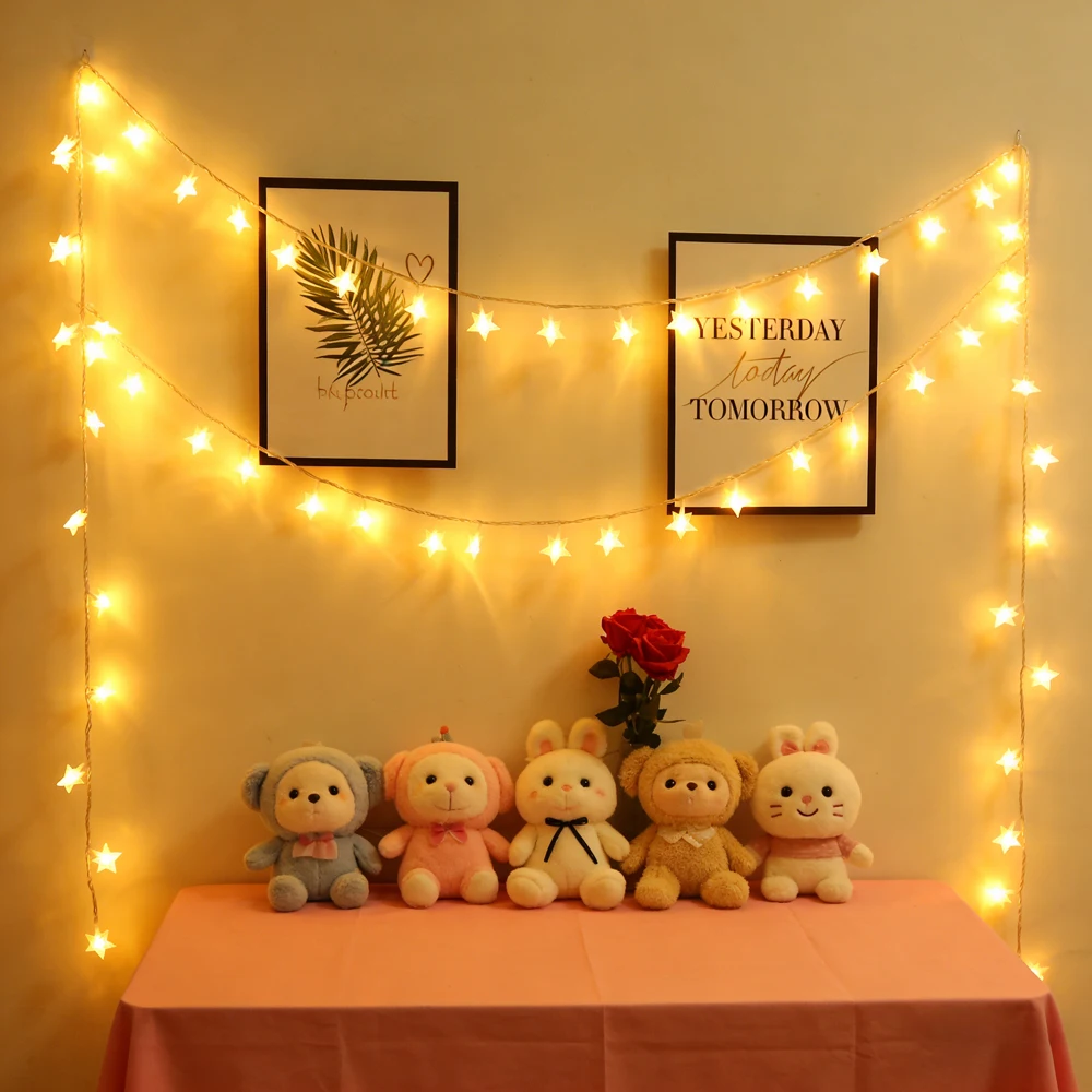 

Светодиодные гирлянды для улицы, гирлянды-звездочки, гирлянды-лампочки, гирлянды-феи, для вечеринок, дома, свадьбы, дня рождения, сада, декор