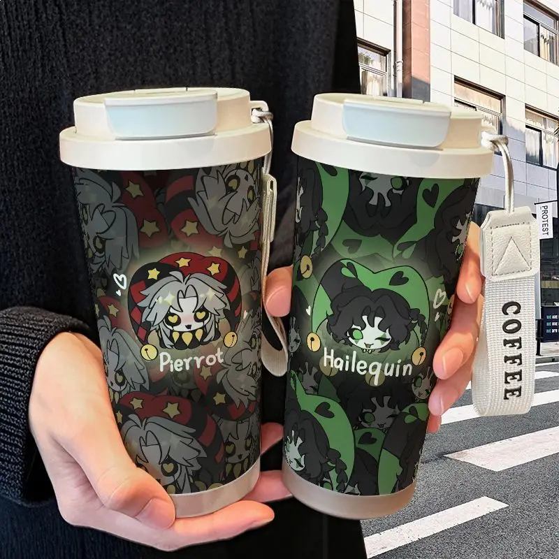 

Anime The Freak Circus Stainless Steel Insulated Cup Kawaii Outdoor Sports Portable Double Layer Large Capacity Water Cup
