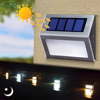 1/2PCS Waterproof Garden Staircase Wall Fence Courtyard Night Lighting Lamps Solar Powered Outdoor Decorative Lights Led Light