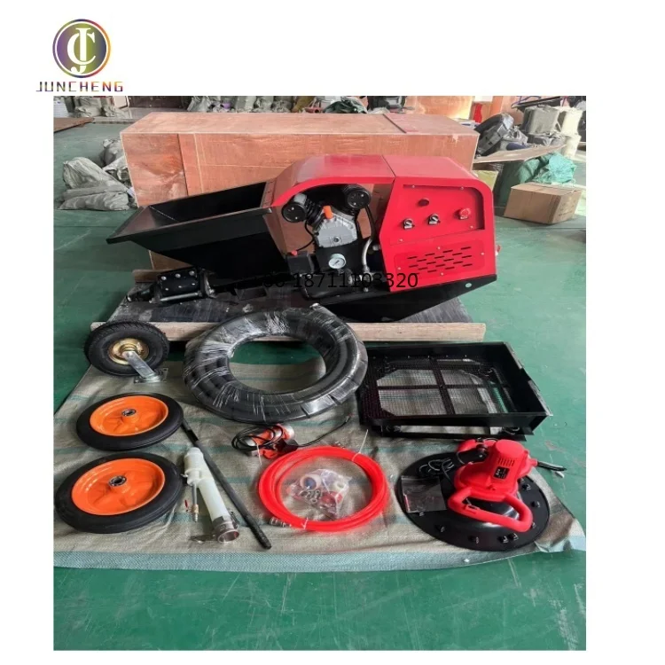 

220V Electric Wall Cement Mortar Spraying Plaster Machine New Condition with Core Motor & Engine for PFT Plastering Station