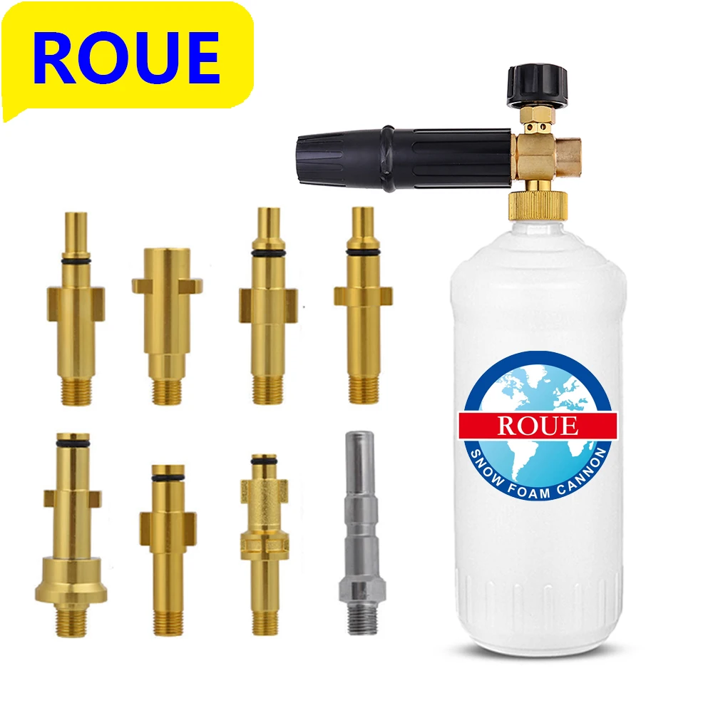 ROUE Snow Foam Lance High Pressure Soap Foamer for Karcher Foam Cannon Nozzle Car Clean Foam Wash Foam Generator Car Washer