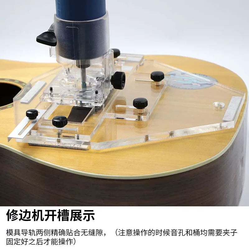 Acoustic Guitar Bridge Grooving Jig, Lower String Pillow Slotting Repair Tool