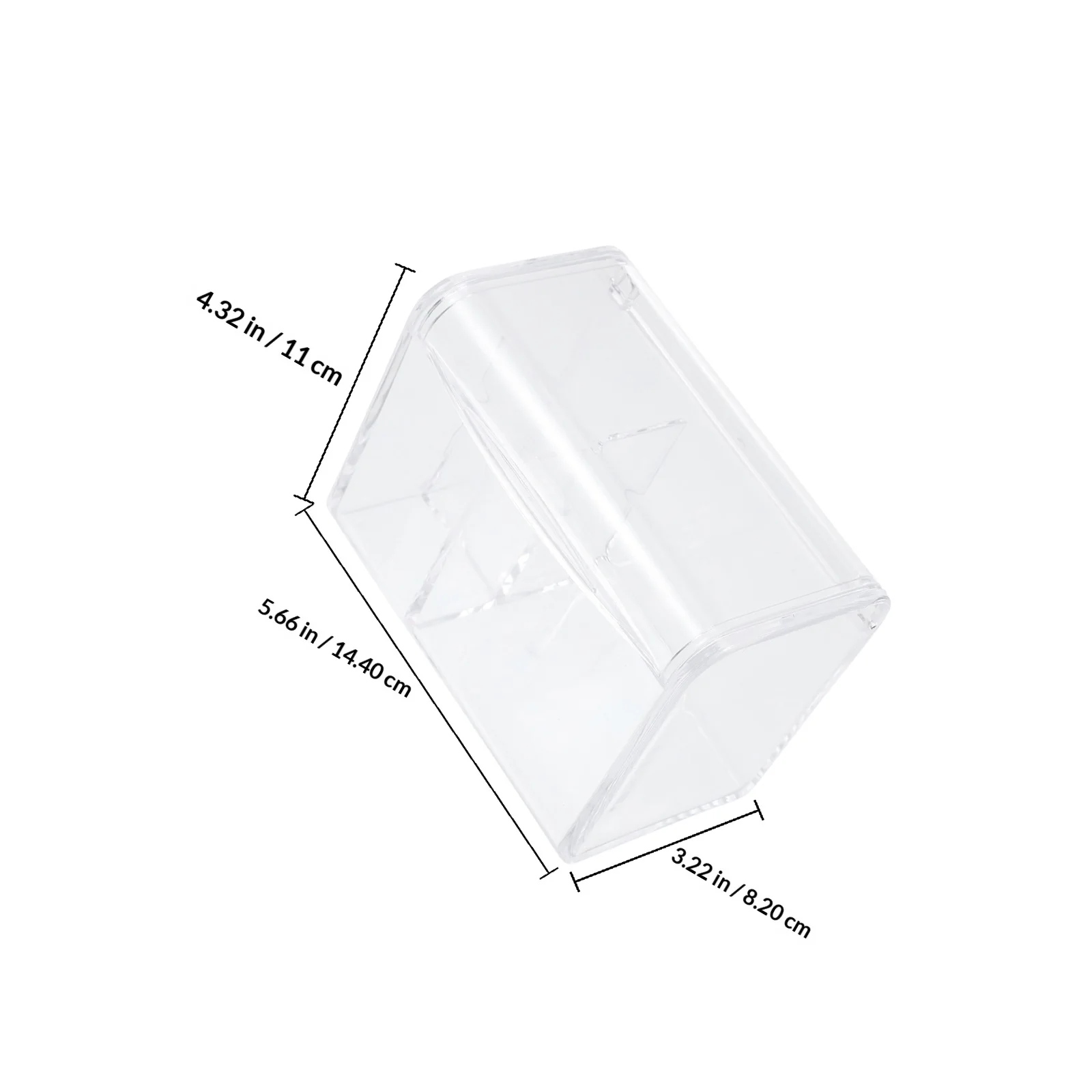 투명 메이크업 스펀지 홀더 2칸 수납함 (화장솜, 면봉, 치실, 액세서리 정리함, 데스크탑용)