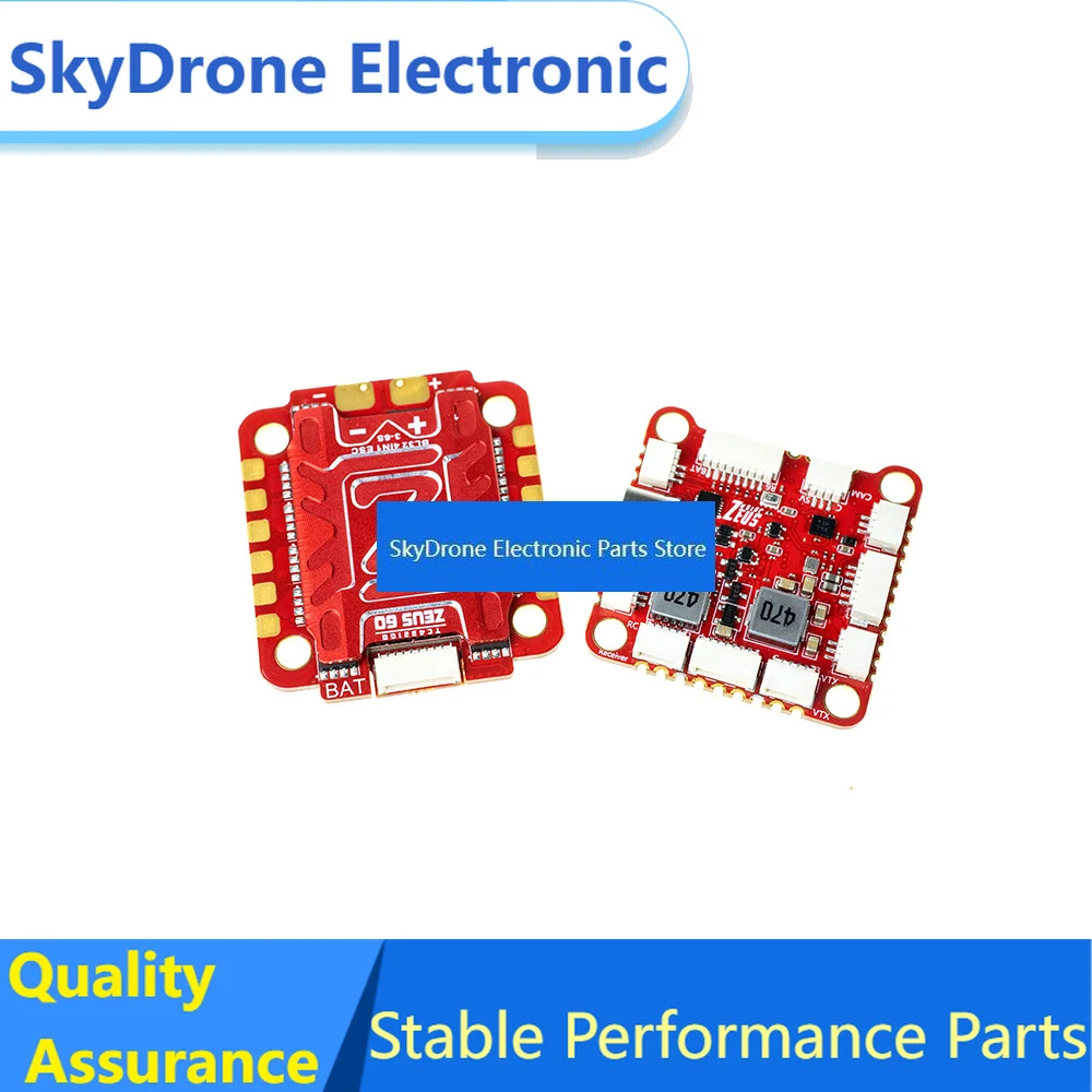 SkyDElHGLRC Zeus F760 ZeusF760 F7 V2 Flight Controller 3-6S W/5V 9V BEC & 60A BL_32 DShot1200 4 In 1 ESC Speed Stack RC Racing D