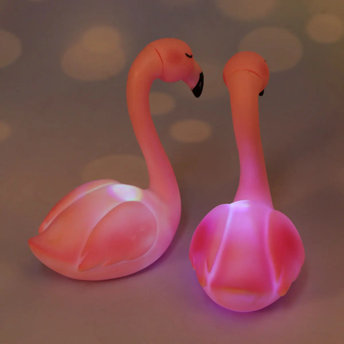 

4Pcs Flamingo Craft Unique Glowing Cake Topper for Party Home Car Decoration Festive Event Gift Idea Cake Ornaments