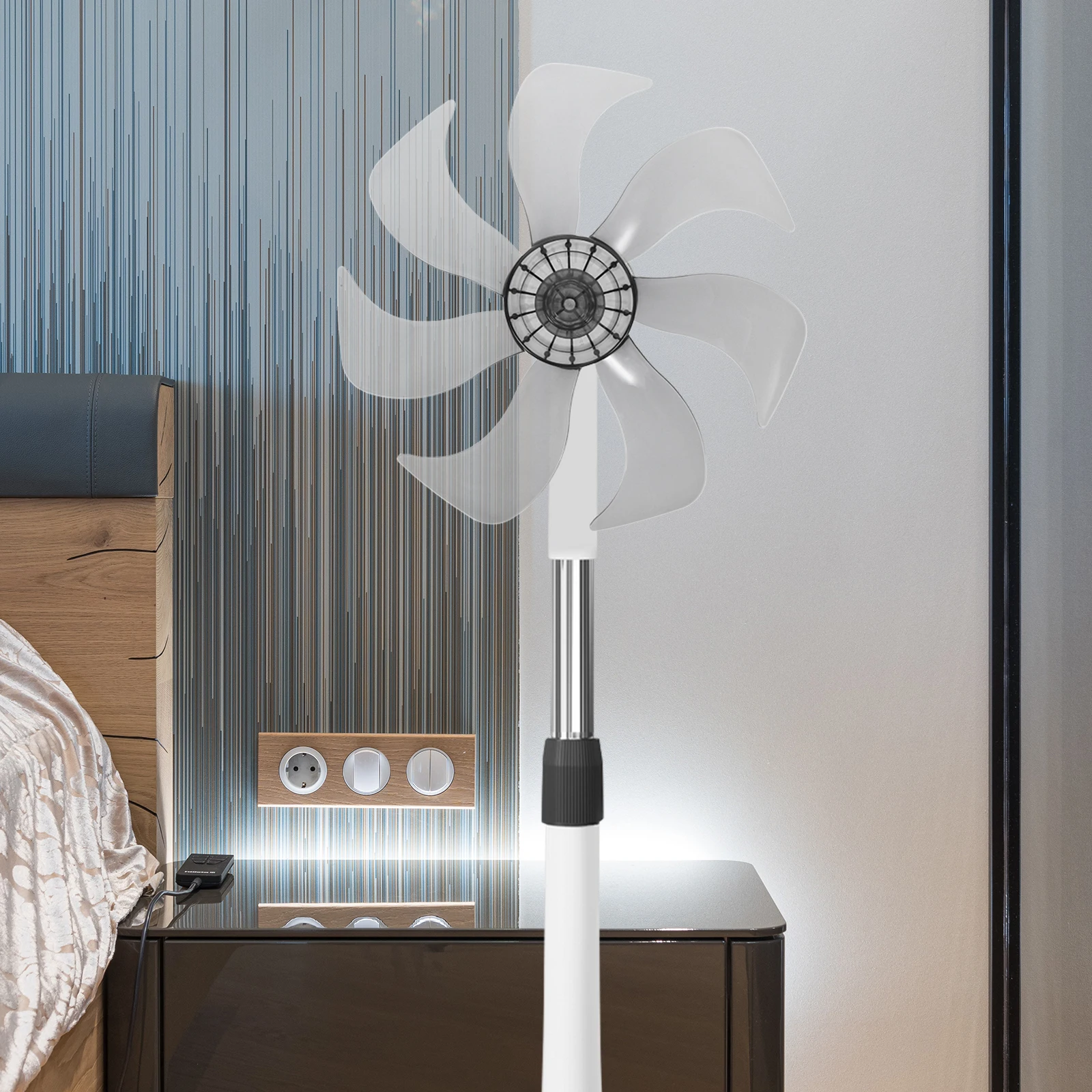 

Plastic 7 Leaf Fan Blades Replacement 14 Inch Table Fan Pedestal Floor Standing Accessory Low Noise High Airflow Easy Install