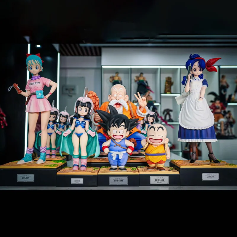 Jt Statua Dragon Ball Z Chichi Figura Maestro Roshi Umigam Krillin Goku Action PVC Figure Collezione Modello Giocattoli Regali