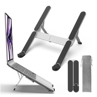 Portable Laptop Stand Foldable Anti-Slip Adjustable Aluminum Cooling Bracket For Macbook Air Pro Computer Notebook Tablet