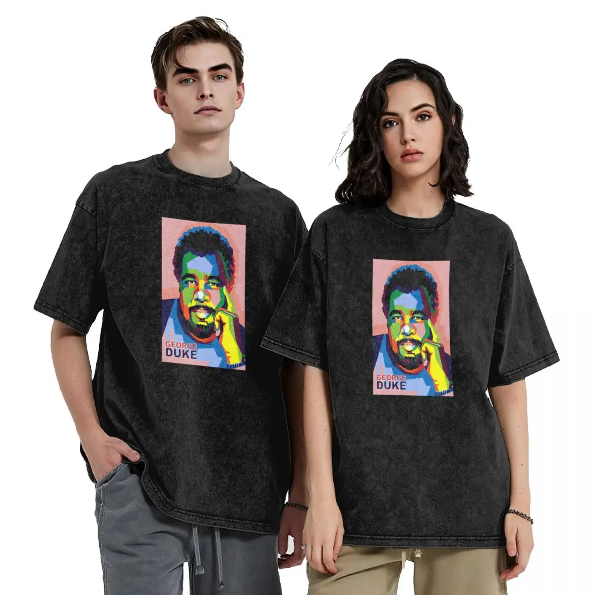 

George Duke on WPAP T-Shirt oversizeds topping summer clothes blanks t shirts for men pack