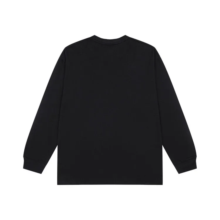 BAPE Ape Head Letter Print Loose Pullover Long Sleeve Tee American Streetwear Spring Fall Unisex Top