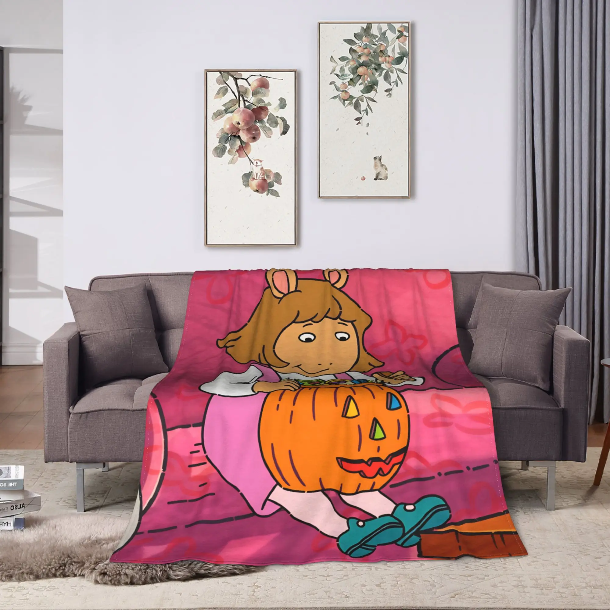 Super Soft Throw Blanket Travel Cartoon A-Arthur  Blanket  Flannel Bedspread For Home Decor Fashion Sofa Bed Cover