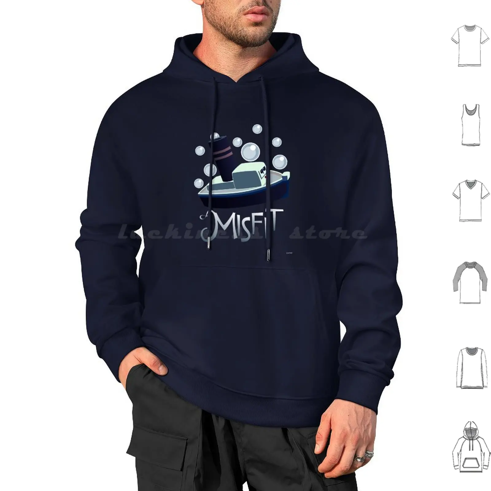 A Boat Not Afloat Hoodie cotton Long Sleeve Christmas Xmas Holiday Winter Holiday Classic Rankin Bass Rudolph The Red