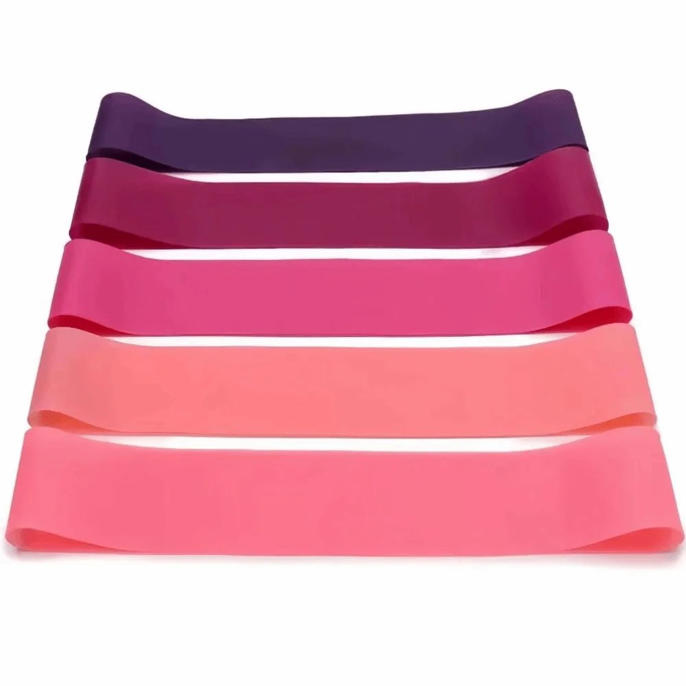 

5 Weight Levels Elastic Exercise Loop Bands TPE Fast Hip Lift Pilates Flexbands Yoga Strength Training Resistance Bands