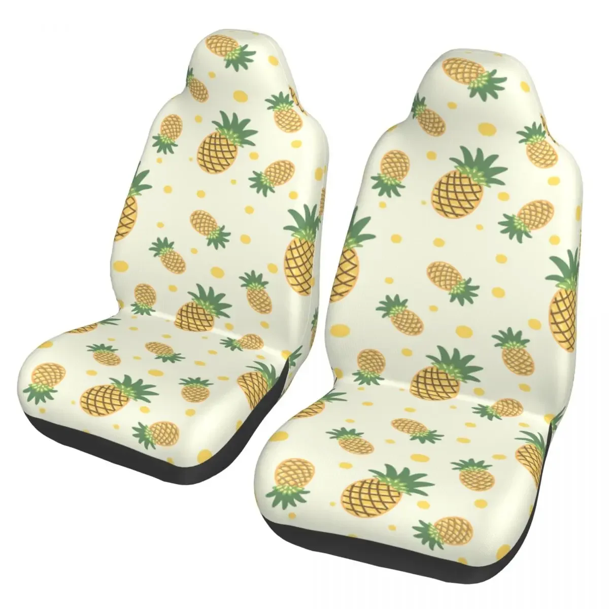 Fresh Pineapple Fruits Car Seat Cover Protector Interior Accessories Suitable For All Kinds Models Seat Covers Seat Protector