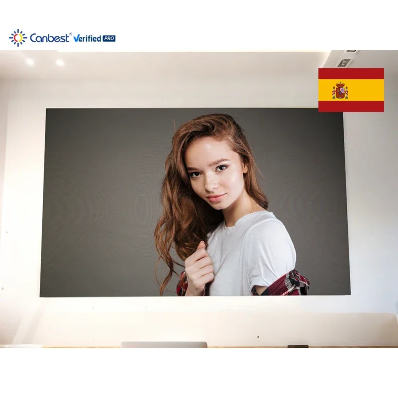 

P2.5 3840X2400mm 12.59X7.87ft Wall Mounted Indoor LED Video Wall Display Screen for Spain Hair Salon Interior Advertising