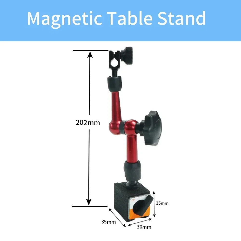 Shahe Mini Universal Flexible Magnetic Base Holder Stand For Indicator Gauge Magnetic Force 15KG