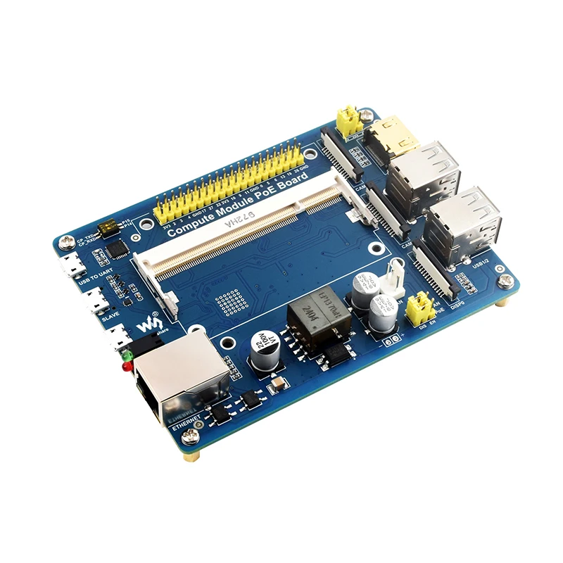 Compute Module IO Board com recurso PoE, Composite Breakout Board para desenvolvimento com Raspberry Pi CM4S CM3 CM4