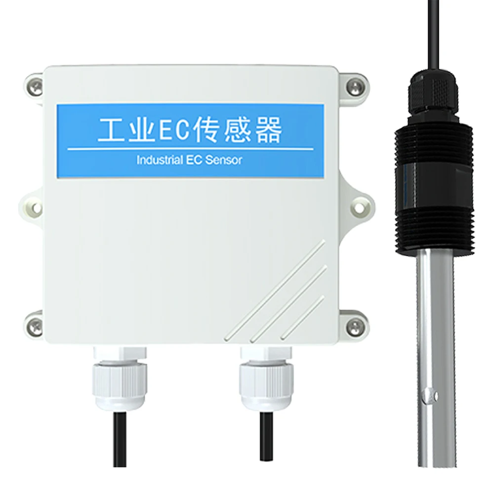 Conductivity EC High Precision Detector Water Quality Sewage Sensor pH EC Transmitter RS485 0-5V 0-10V 4-20MA Output