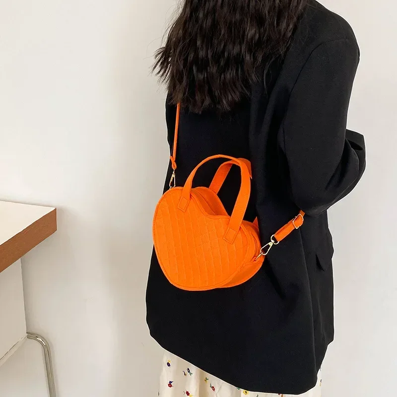 Bolsa de ombro simples para mulheres, bolsa casual amor, bolsas crossbody, novo, 2022, 2024