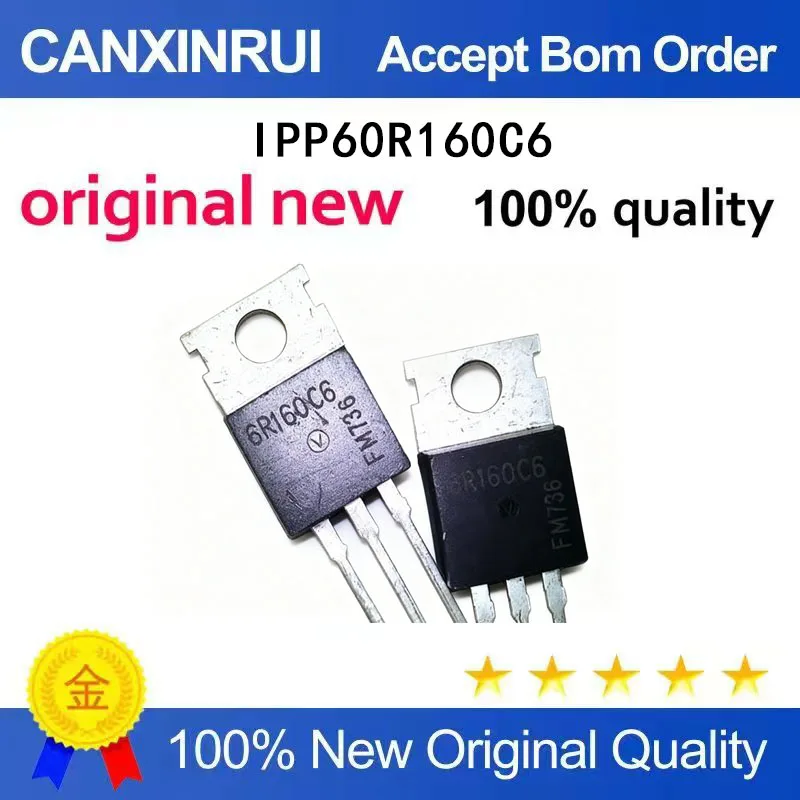

(5-100 Pieces) Brand new stock actual picture 6R160C6 IPP60R160C6 TO-220 650V 70A