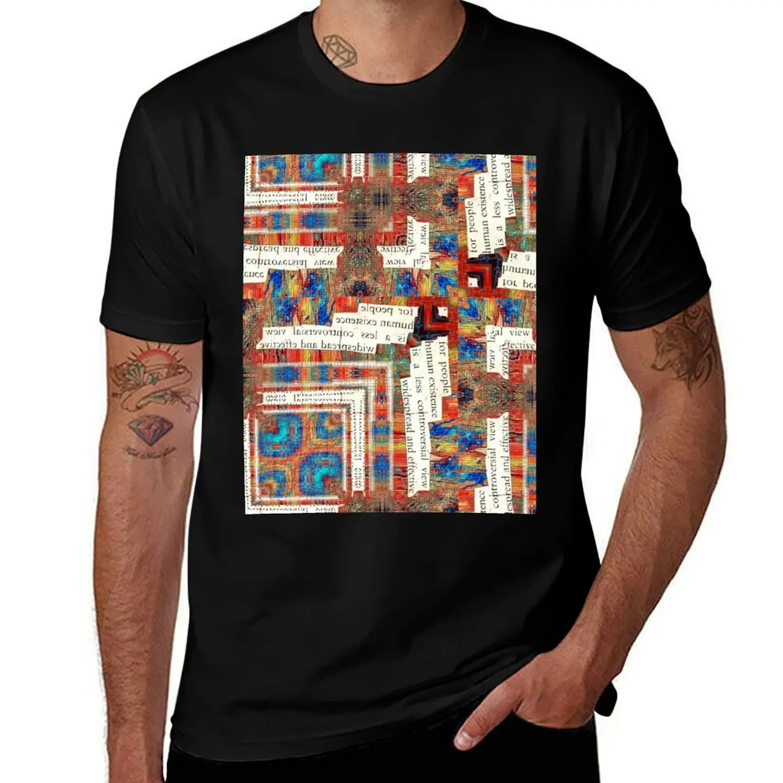 human existence squares T-Shirt anime tshirt graphic t shirt vintage quick-drying mens t shirts