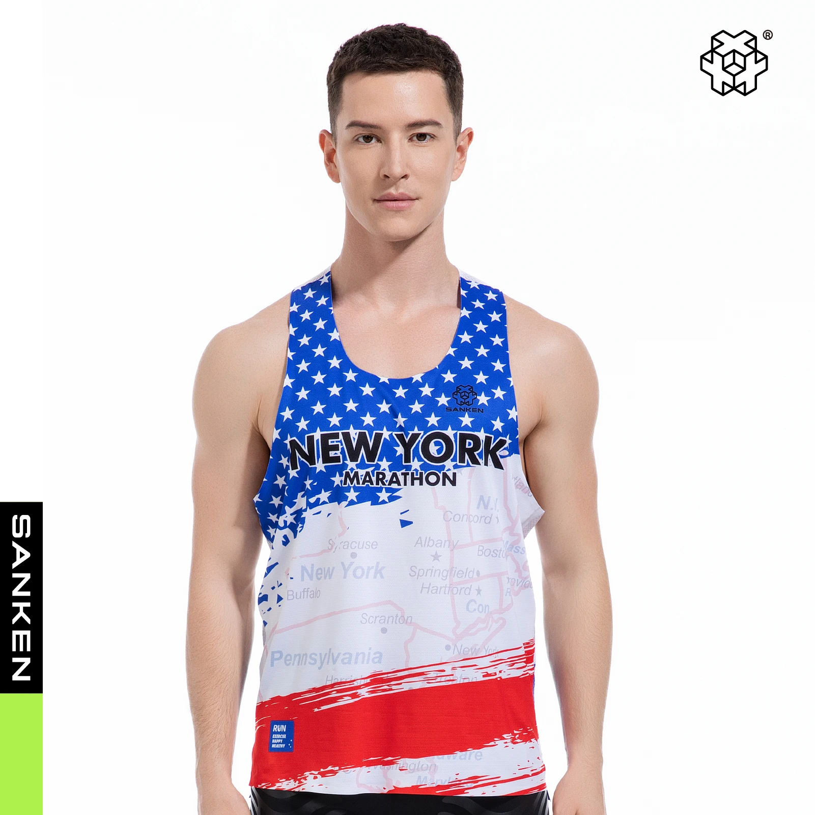 

Seamless Lightweight Marathon Tank Top for Running Dry Fit Sleeveless Workout T-Shirt Fitness Singlet Male Running Clothes