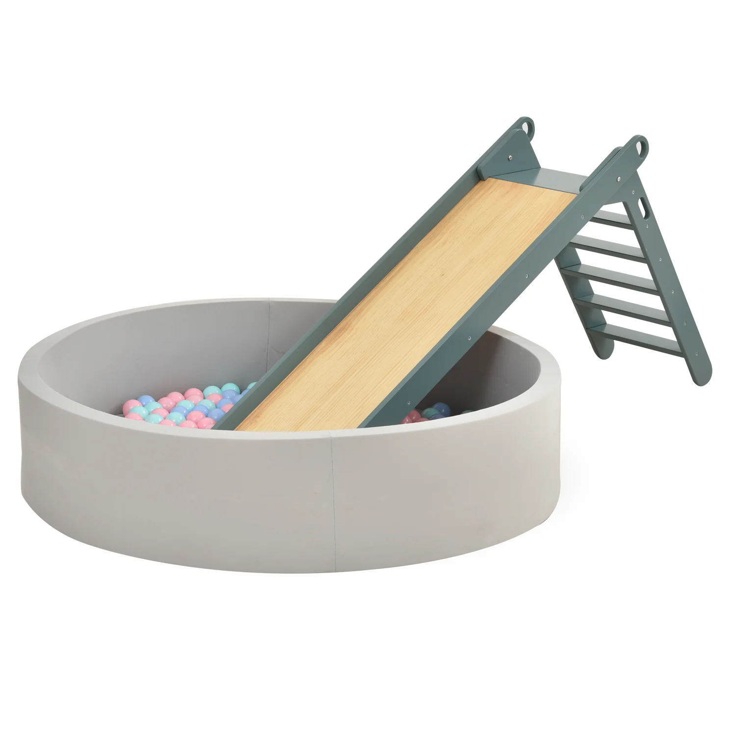 

Большая всплывающая яма для мячей из пенопласта с горкой, складная и моющаяся для использования в помещении и на открытом воздухе для малышей