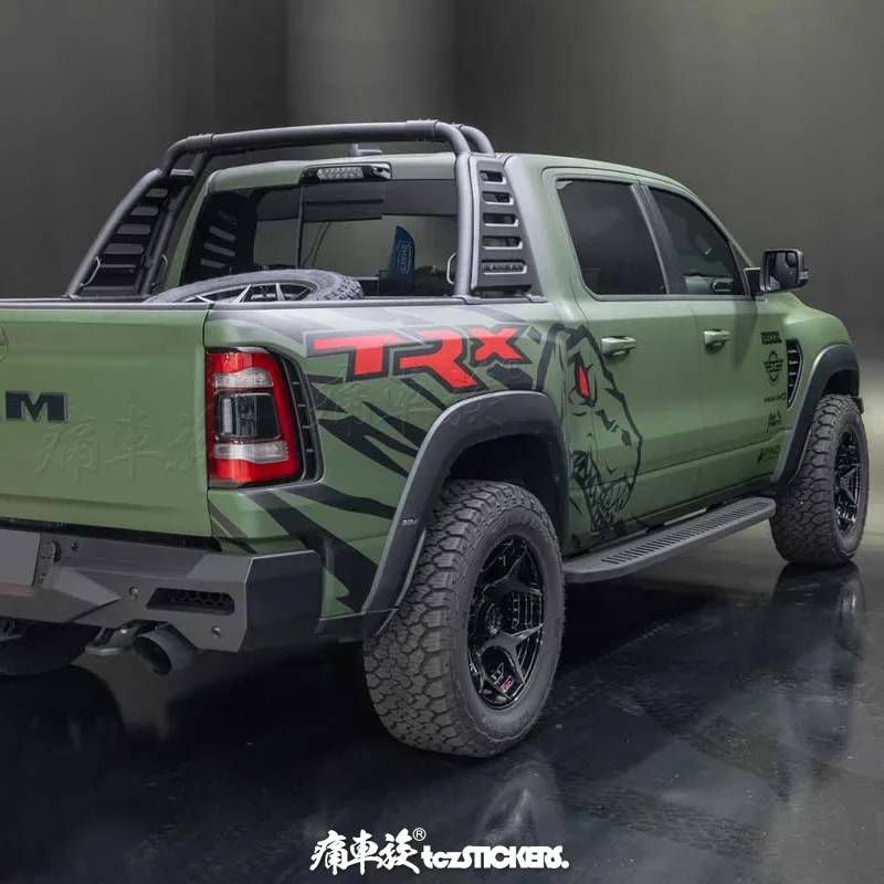 

car sticker tailbox turn special decal film accessories Decal sports film accessories FOR Dodge RAM TRX Car Stickers